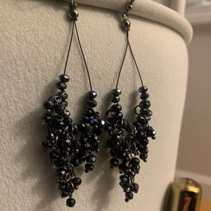 Waterfall chandelier beaded earrings